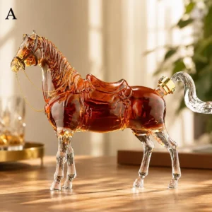 Handcrafted Stallion Bourbon Decanter