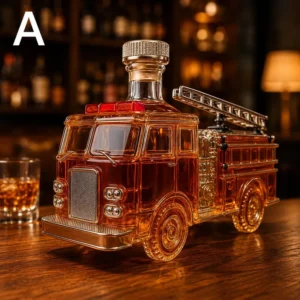 Fire Truck Whiskey Decanter Bottle